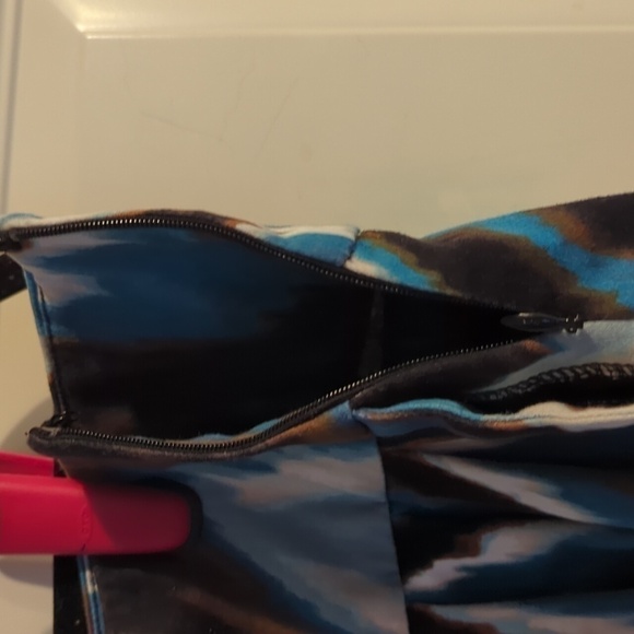 Worthington Stretch Chevron Southwestern feel Swinging Mini - Size 14 - Picture 5 of 12